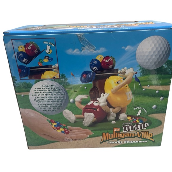 M&Ms Mulligan-Ville Candy Dispenser Golf Limited Edition First In Series New - Picture 5 of 15